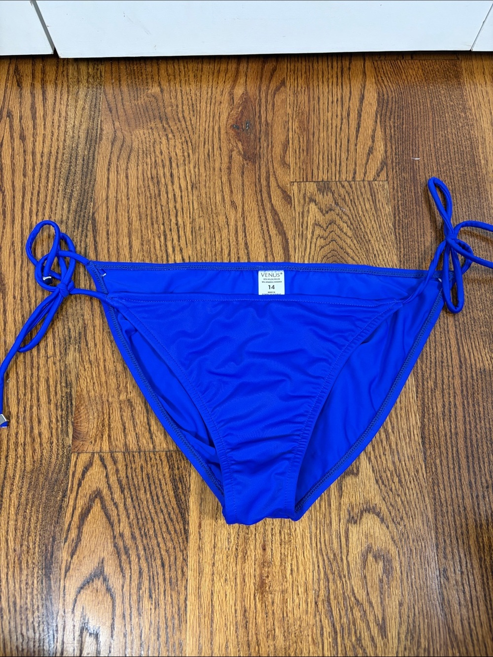 VENUS Cobalt Blue Tie-Side Bikini Bottom Size 14